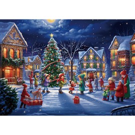 Christmas 1000 Piece Jigsaw Puzzle for Adult, Christmas Jigsaw Puzzle, Christmas Puzzle, Jigsaw Adult, Hummingbirds/Flowers/Butterfly Jigsaw Puzzle, Jigsaw Puzzle for Kid