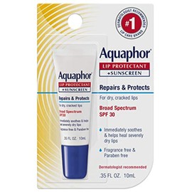 Aquaphor Lip Repair + Protect, SPF 30 de amplio espectro 0.35 oz (paquete de 3)