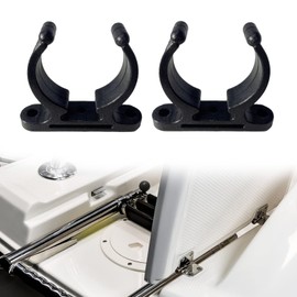 asdmm Marine Dive Ladder Storage Clip Brackets - Boat Nylon Hook Snap Clip Clamp Holder for 4-Step Ladder or Tube I.d.38-42mm, 2PCS