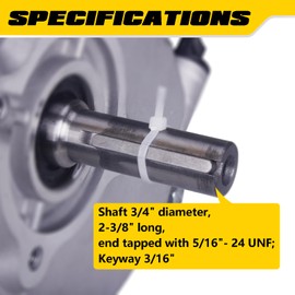 7HP 212cc Gas Engine Horizontal Shaft, 4 Stroke OHV Gas Motor, Shaft 3/4" (19mm) Diameter Recoil Start