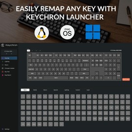 Keychron K10 Max Wireless Custom Mechanical Keyboard, QMK 2.4 GHz Bluetooth Full-Size with Hot-swappable Keychron Super Red Switch Compatible with Mac Windows Linux (RGB Backlit)