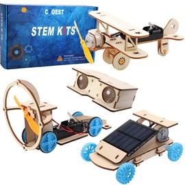 STEM Kits for Kids Age 8-10-12-14, Science Projects for Kids Ages 8-12, Stem Building Toys for Boys Age 8 9 10 12 13 14, Solar Car & STEM Activities Engineering Kits, Gifts for Boys