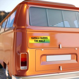 Harris Walz 2024 Bumper Sticker Kamala Harris 2024 Tim Walz Sticker Rainbow