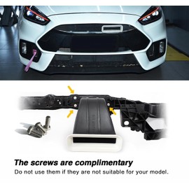 STRAUTOS Air Filter Short Ram Intake Hood Mouth Snorkel Modification Tuyere For Ford Focus RS ST 2012-2018 Cold Air Inlet Duct Tuyere Scoop Dynamic Air Intake Box Cover（Screws are Provied)