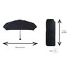 VIPLUIE City travel Folding Umbrella - Mini pocket size 17cm