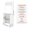 VEVOR Promotion Counter Table, Portable Tradeshow Podium Table, 30.91" x