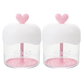 UPKOCH 2 Piezas Fabricante De Espuma Facial Transparente Con Diseño En Forma De Corazón Espumador Para Limpieza Facial Compatible Con Jabones Líquidos Para Uso Diario En Casa Y Viajes