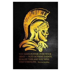 artboxONE Poster 30 x 20 cm Typography Marcus Aurelius Motivational Quote Picture Strength Inspiration Inspirational