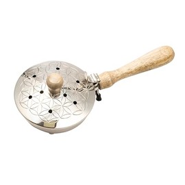 NKlaus Incense Pan Tree of Life Silver 20 cm Long Incense and Resins 15863