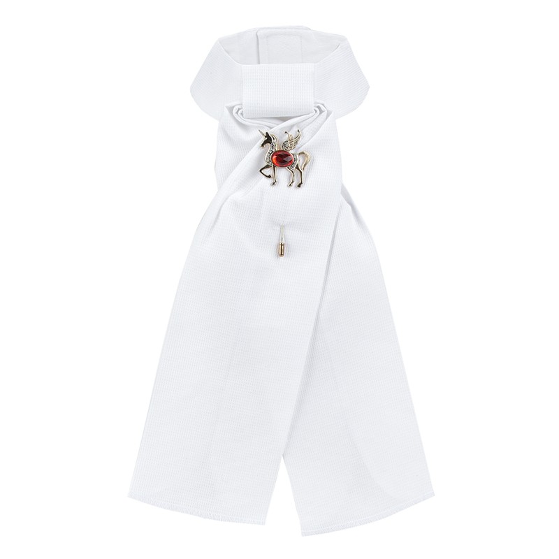 3PCS Combed Cotton White Adults Children Horse Riding Collar Flower