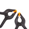 Blackspur 2X Black 114mm Heavy-Duty Spring Clamps - Large Plastic