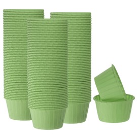sourcing map 150Pcs Cupcake Baking Cups 3.5oz Standard Size Paper Cupcake Liners Greaseproof Wrapper Disposable for Wedding Birthdays Christmas Dessert Light Green