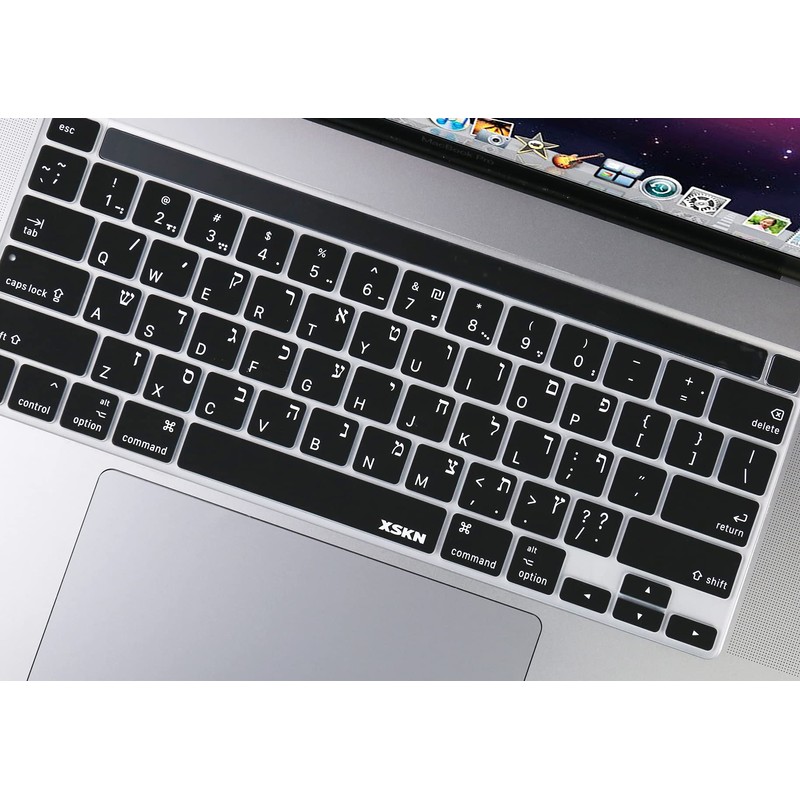 XSKN Hebrew Silicone Keyboard Skin Cover for 2019 2020 Released