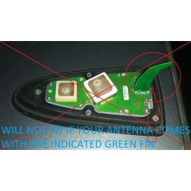 Kia 2015 to 2020 Optima Sonata Shark Fin Antenna Cover Genuine Kia Sangria Red M2R