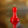 Gejoy 128 Pcs Board Game Pieces Multicolor Plastic Pawns Game