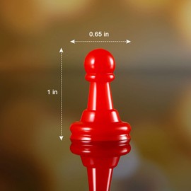 Gejoy 128 Pcs Board Game Pieces Multicolor Plastic Pawns Game Pieces for Board Games Chess,1 Inch Game Pawns, Tabletop Markers, Arts and Crafts