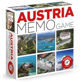 Piatnik 6677 Austria Memo Game with Beautiful Views and Brain Jogging, White