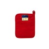 Home Collection Red Polyester/Rubber Pot Holder, 2 Pack - Heat