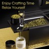 Uniepoch Large Black Bamboo Stash Box with Combo Lock &
