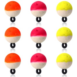 Sonwyoung 9 Pcs Fly Fishing Strike Indicators for Trout Neon Fishing Bobbers Floats(S,Neon)