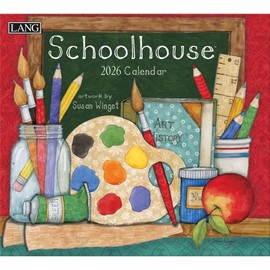 Lang, Schoolhouse 2026 Wall Calendar by Susan Winget, 13.4'' X 12'', 12-Month Calendar with Stapled Binding