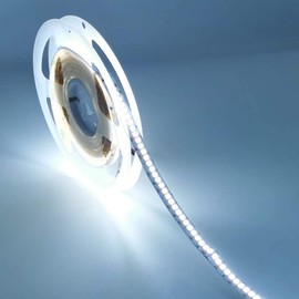 Boarda 16.4ft 240LEDs/m 12V Flexible Warm/Nature/Cool White LED Strip,1200 Units SMD 2835 LEDs,for Holiday Party Stairway Home Decoration Cupboard (Cool White 6000K)