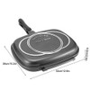 CHICIRIS Double Sided Frying Pan, Aluminum Grill Pan for Kitchen,