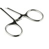SE 5-Inch Stainless Steel Curved Forceps - Self-Locking, Serrated Tip