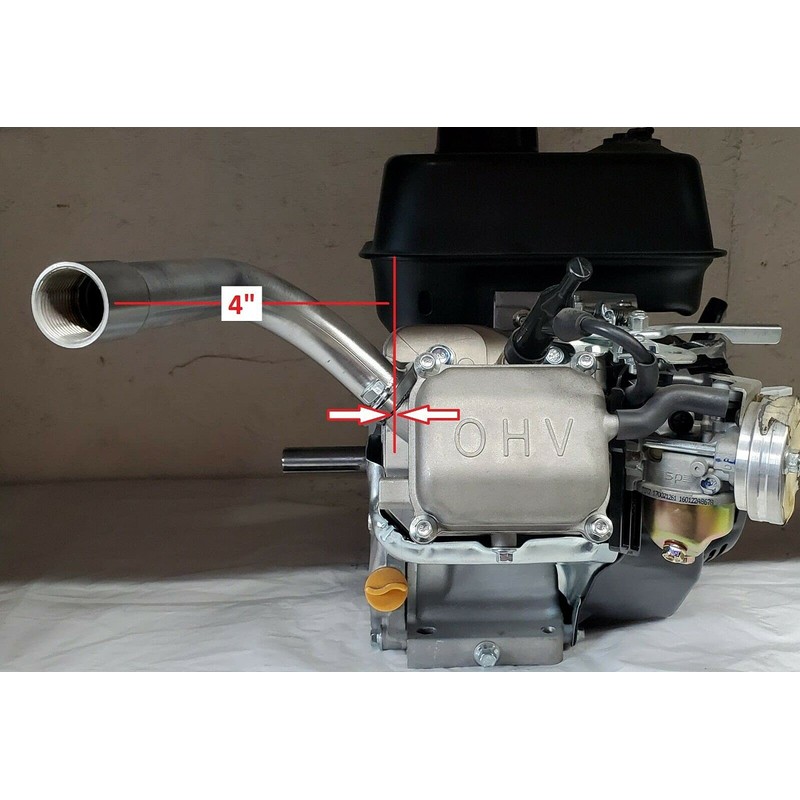 Predator 212cc Harbor Freight Exhaust pipe, 3/4" NPT Female Thread...