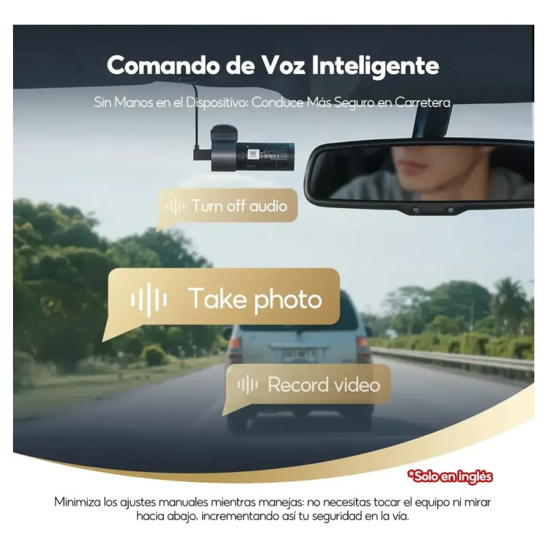 Camara Para Auto M310 2k (2560*1440) 70mai, Camara Para Automovil