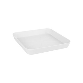 elho Loft Urban Coasters Square 28 - Coasters for Outdoor Use and Accessories - Diameter 27.5 x H 3.8 cm - White/White