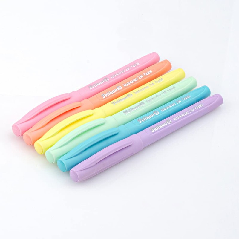 Marcatextos 214 Pastel Pelikan Con 10 Piezas