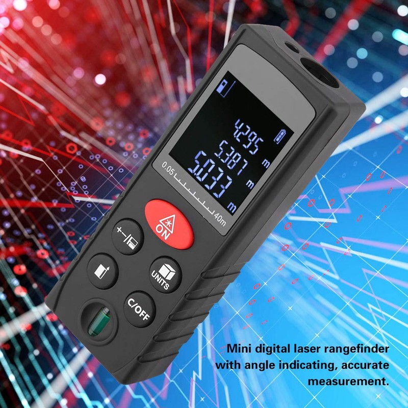 Laser Rangefinder, KXL-D Digital Rangefinder for Distance up to 0.05-40/60/80/100