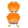 Egg Shaped Trinket Boxes Rhinestones Inlay Exquisite Jewelry Trinket Boxes
