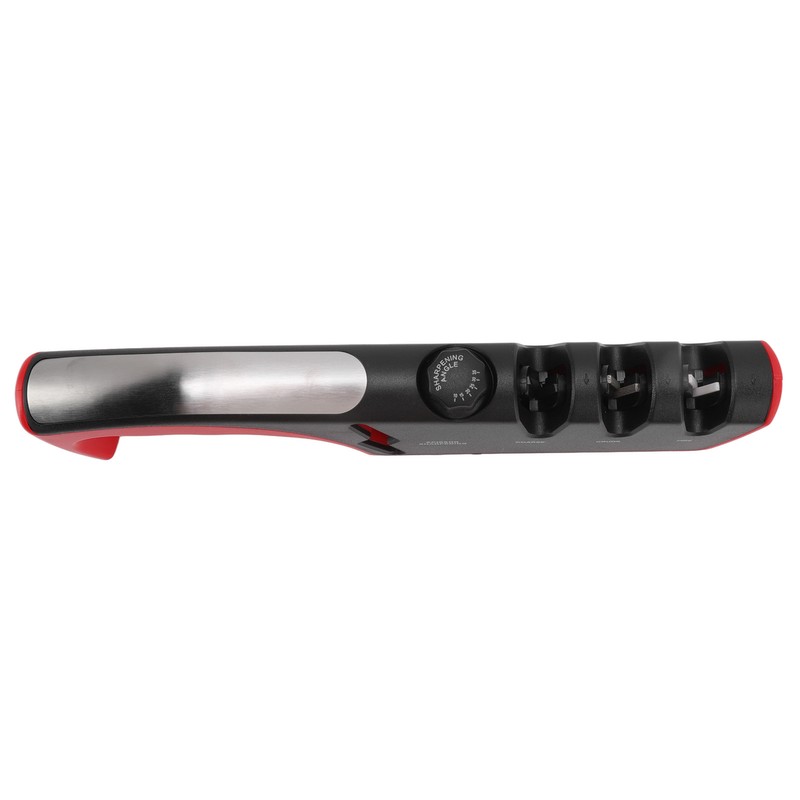 Knife Sharpener Diamond Black Ergonomic Multifunctional Adjustable 3 Stages Kitchen