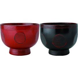 Ase Shinzo Shoten F0711 Large Soup Bowl, Upholstered Eggbo, Negoro F0711, Vermilion