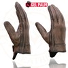Milwaukee Leather MG7512 Men's Brown Leather Gel Padded Palm Short