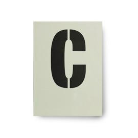 Dovetails Vintage Big Letter C Stencil 120 mm tall Modern Alphabet Style