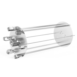 onlyfire Stainless Steel Shish Kebab Skewer Set, Rotisserie Rotating Skewer System for Most Grills