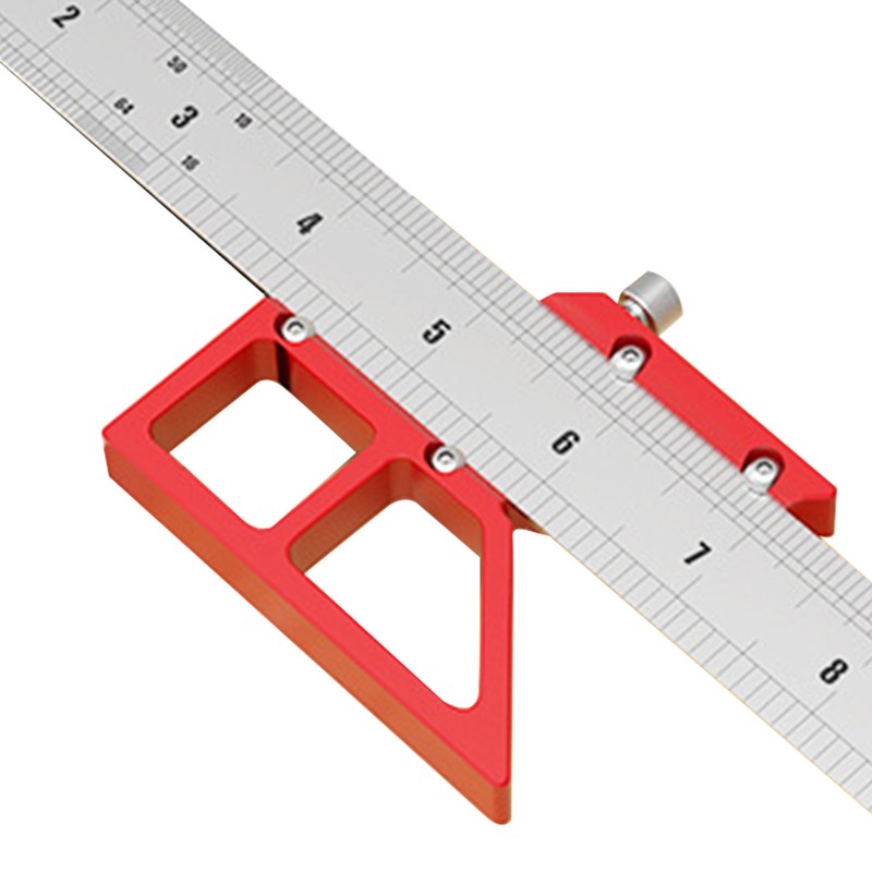 Center Gauge 12in 45° 90° Line Ruler Measuring Scribing Tool