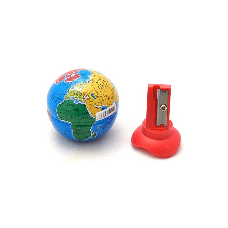 Maped Globe 1 Hole Pencil Sharpener - Compact Desk Accessory