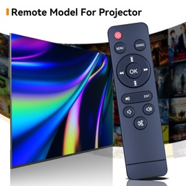 GOUYESHO Nue Replacement Remote Control Compatible with AKATUO XR21 Projector, Purshe Mini Projector ‎HI-01, Puxinat ‎TP-02