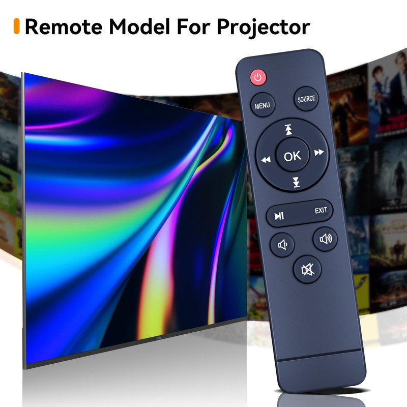 GOUYESHO Nue Replacement Remote Control Compatible with AKATUO XR21 Projector,