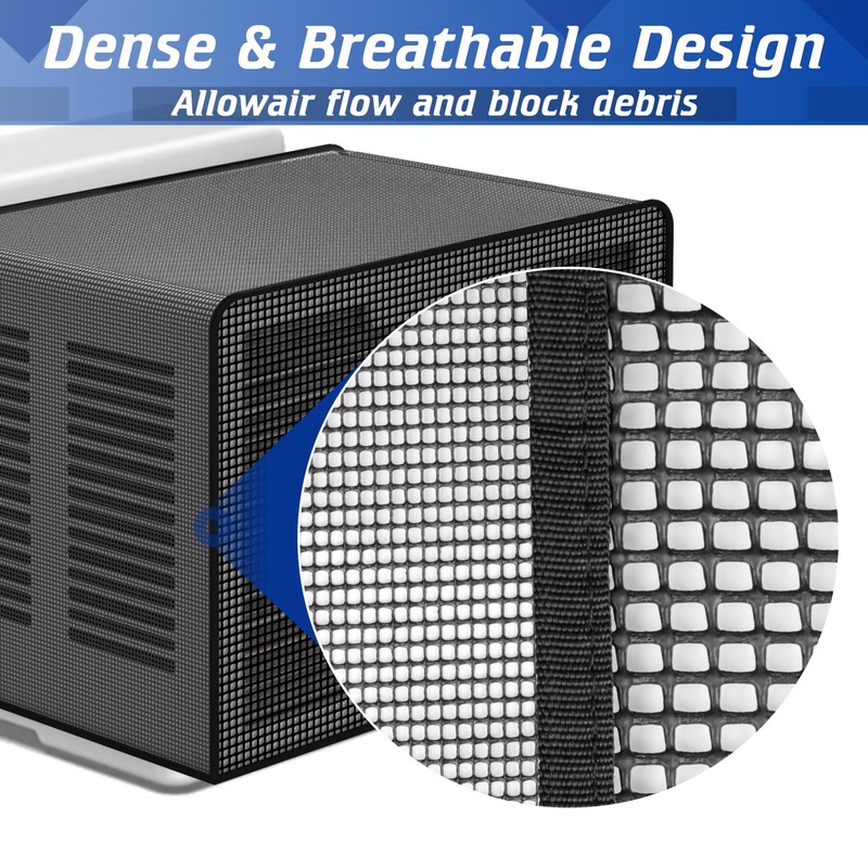 Wintcomfort U-Shaped Window Air Conditioner Summer Cover, Dense & Breathable