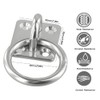 4 Pack Tie Ring on Plate Tie Rings for Equestrian