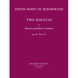 Sonatas in D minor and C minor, op.50/4-5 - bassoon and basso continuo - (MR 2169)