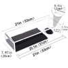 VTZEOTQ Acrylic Monitor Stand Riser Crystal Clear Monitor Riser, 21