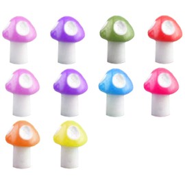 NA 10 Pcs Mini Mushroom Miniature Figurines Miniature Mushroom Fairy Garden Decoration Fairy Garden Micro Landscape for Crafts Ornament Accessories