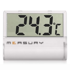 Measury TM11 Aquarium Thermometer Digital for Gluing, Aquarium Thermometer for Freshwater and Saltwater