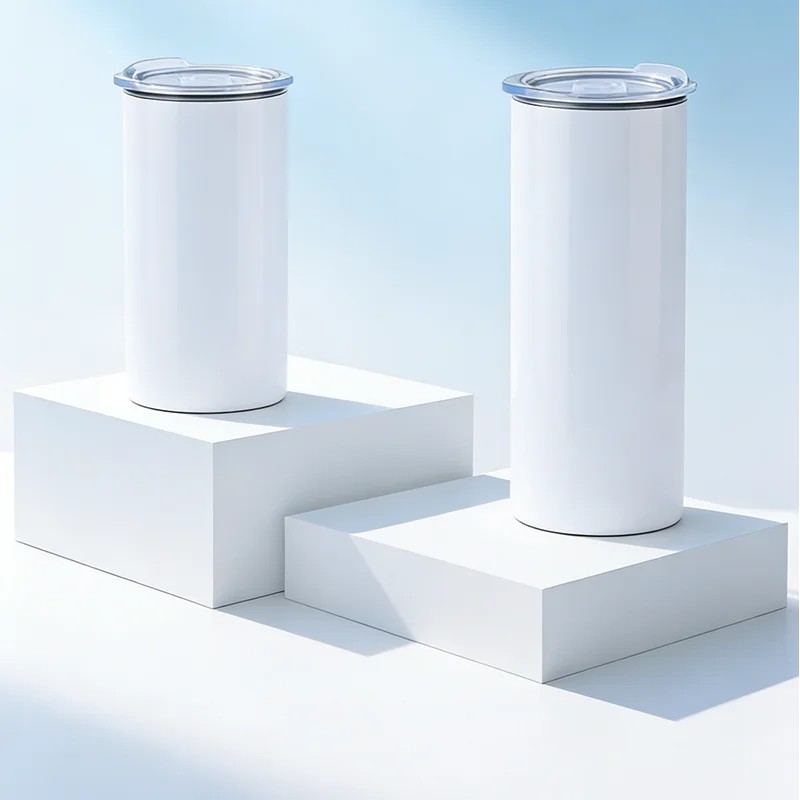 Tumbler 20oz for Sublimation with Straw and Box Sublimation Blanks